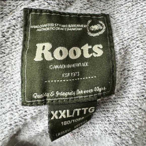 Roots Grey Full Zip Sweater Size XXL - Picture 8 of 12